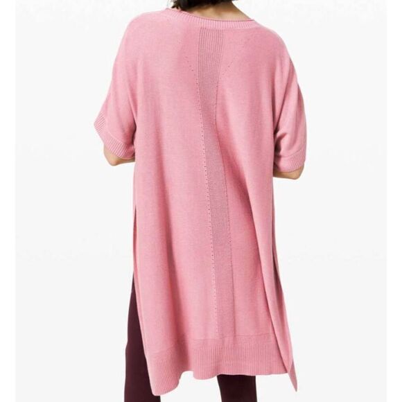 LULULEMON ATHLETICA Be At Ease Poncho in Pink Taup Size OS - Picture 3 of 10